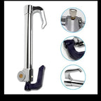 Steering to Pedal Lock Anti Theft Double Hook Steel Lock for all Cars