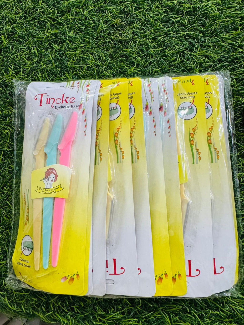 Pack of 3 Tinkle Eyebrow & Facial Hair Razor for Women