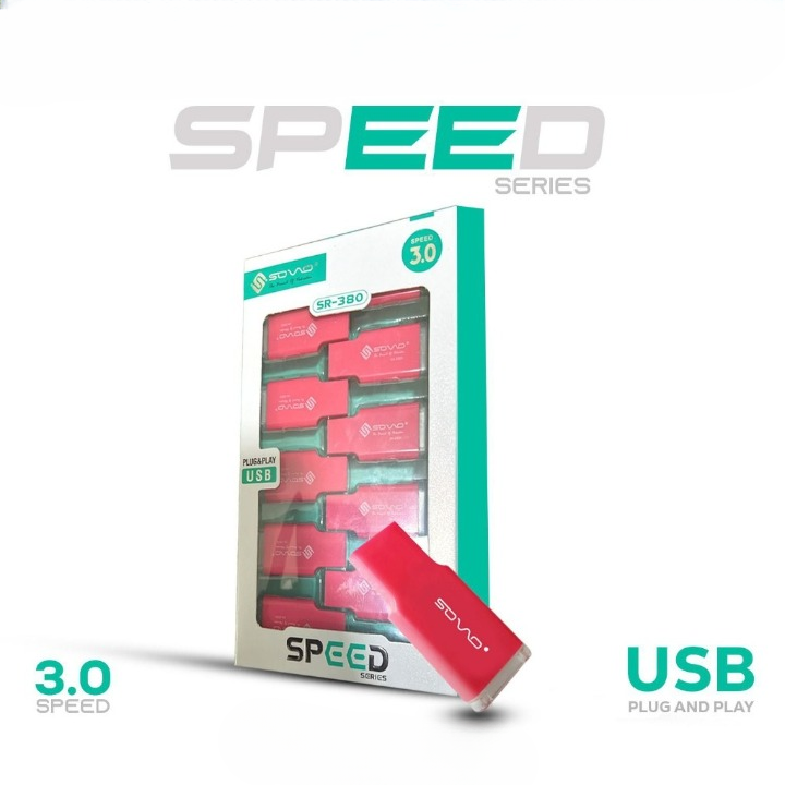 SPEED (SOVO) 10-in-1 Card Reader Pack – Multi Memory Card Reader with High Speed Data Transfer Support