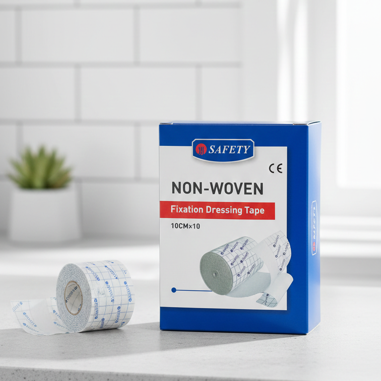 Safety Non-Woven Fixation Dressing Tape – Soft, Breathable Medical Adhesive Tape for Wound Care, Bandage Fixing & Skin-Friendly Protection