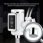 3000W Water Heater Faucet – Instant Heating Tap with Grow Free Installation for Home and Kitchen Use