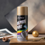 Dolphin Chrome Gold Spray Paint 300ml – High Shine Metallic Finish Spray