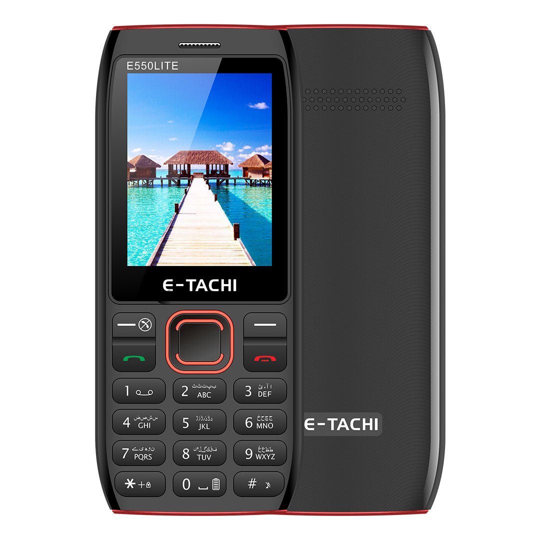 Etachi E550 Lite Mobile With 2.4 Inches Qqvga Display 3800mah Battery 4 Sim Support And Pta Approved (Random Color)