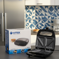 Vitek VT‑7147 Sandwich Maker | 750W | Non-Stick Plates | 4 Triangular Toasts | Compact & Safe Design