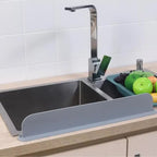 Reusable Silicone Sink Splash Guard – 14 Inch Splashproof Countertop Water Barrier With suction (Random Color)