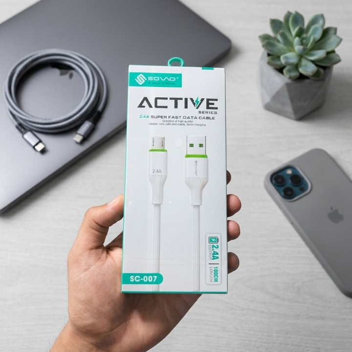 SOVO Fast Charging Micro USB Cable for Android Phones – High Speed Data Sync & Durable Charging Wire