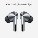 Samsung Galaxy Buds 3 Pro AI True Wireless Bluetooth Earbuds, Noise Cancelling, Sound Optimization, Redesigned Comfort Fit, Silver