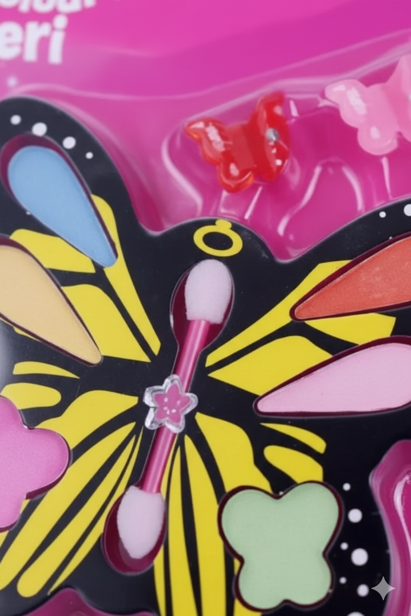 Mini Butterfly Makeup Kit for Kids – Fun Pretend Play Beauty Set