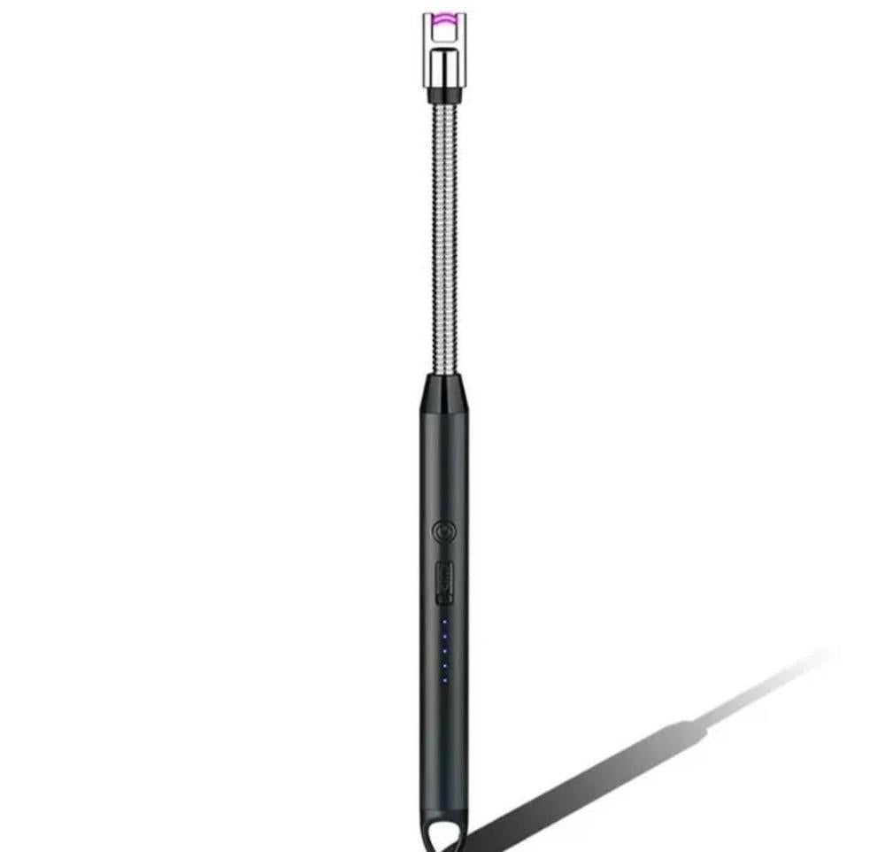 Rechargeable USB Electric Candle Lighter – Windproof Flameless Plasma Arc Lighter with 360° Flexible Long Neck