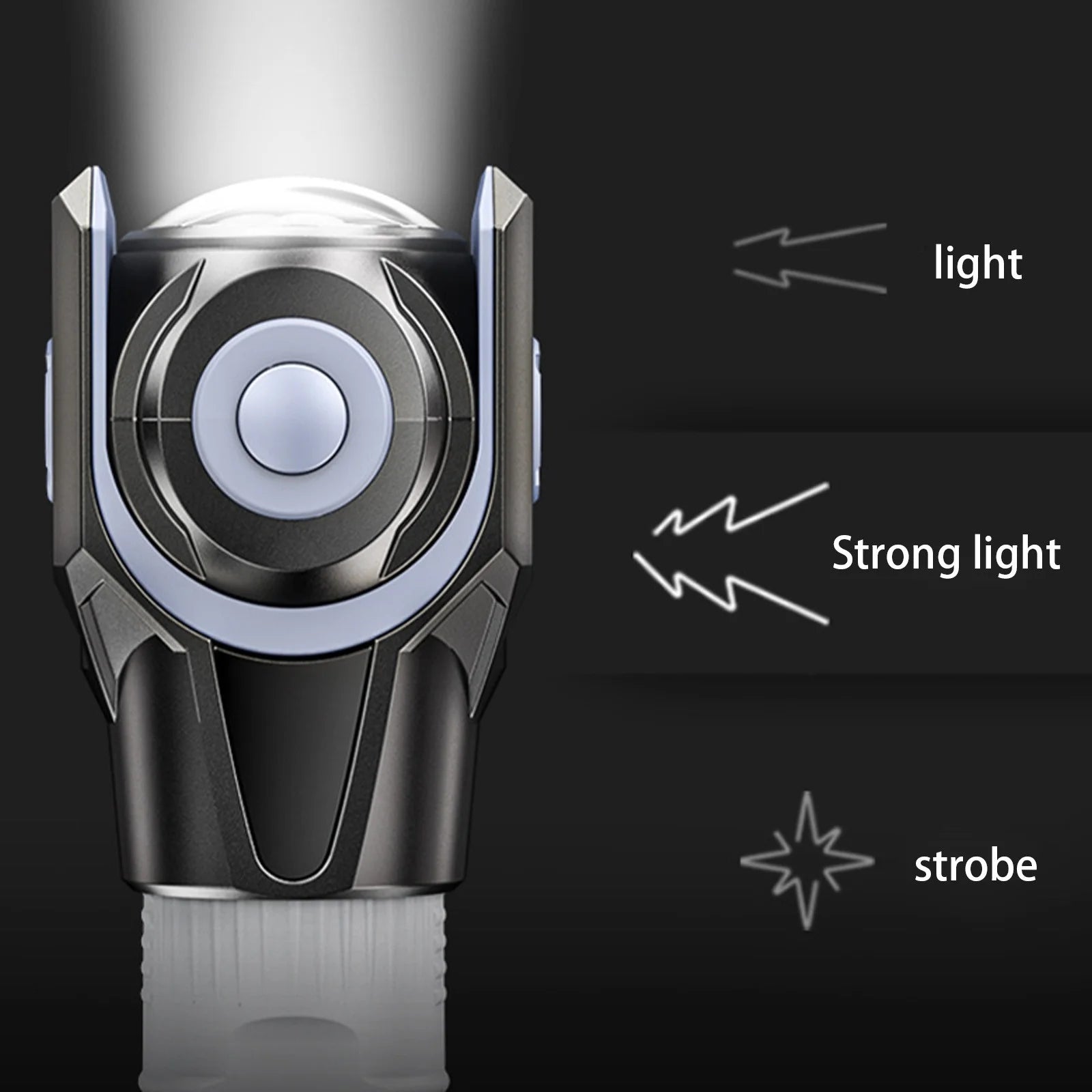 360 Degree Rotating Flashlight Outdoor Led Flashlight Rechargeable Torch for Camping Outdoor Emergency Use