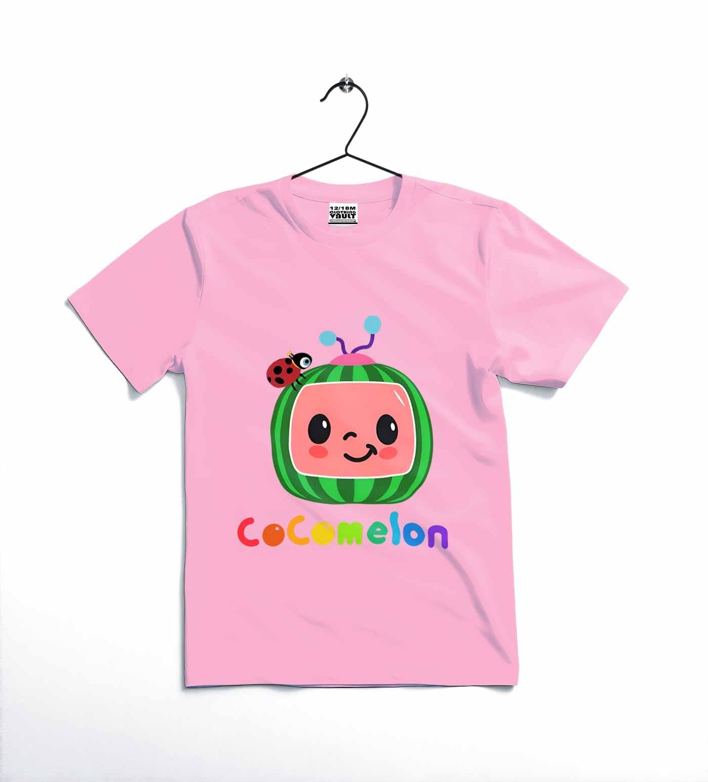 COCOMELON Printed T-Shirt | Cotton Jersey | Kids Casual Wear | Comfortable & Stylish
