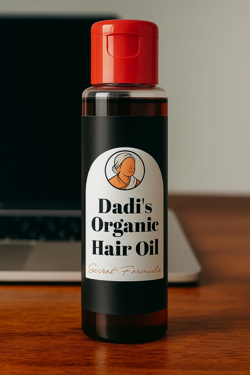 Dadi’s Organic Hair Oil: The Ayurvedic Secret for Ultimate Hair Health. This Cold-Pressed, Herbal Elixir is Best for Combating Hair Fall 100ml