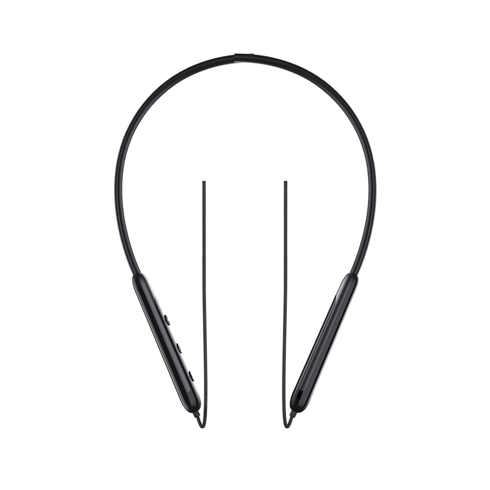 Itel Wireless Neckband – 20-Hour Playtime Bluetooth 5.0 Earphones with 10mm Bass Boost Drivers & IPX5 Water Resistance (Black)
