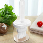Oil Bottle with Silicone Brush – Durable Kitchen Tool for Easy Cooking and Baking Use.( Random Color)
