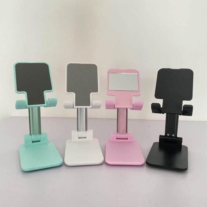 Foldable &amp; Adjustable Mobile Phone and Tablet Stand | Flexible Desktop Mount &amp; Lazy Bracket Support for All Devices (Random Color)