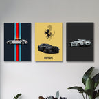 Set of 3 Premium Wall Art Photo Tiles – Modern Home Decor Sets
