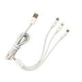 SOVO High Quality 3-in-1 Fast Charging  Cable – Multi Charging Cable for Micro USB, Type-C & Lightning Devices