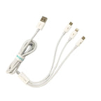 SOVO High Quality 3-in-1 Fast Charging  Cable – Multi Charging Cable for Micro USB, Type-C & Lightning Devices