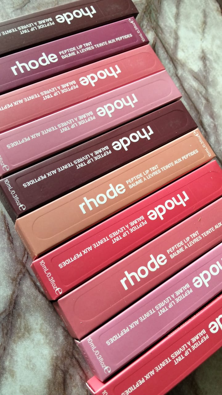 Rhode Peptide Lip Tint – Hydrating Glossy Lip Balm Pack of 6 (Random Color)