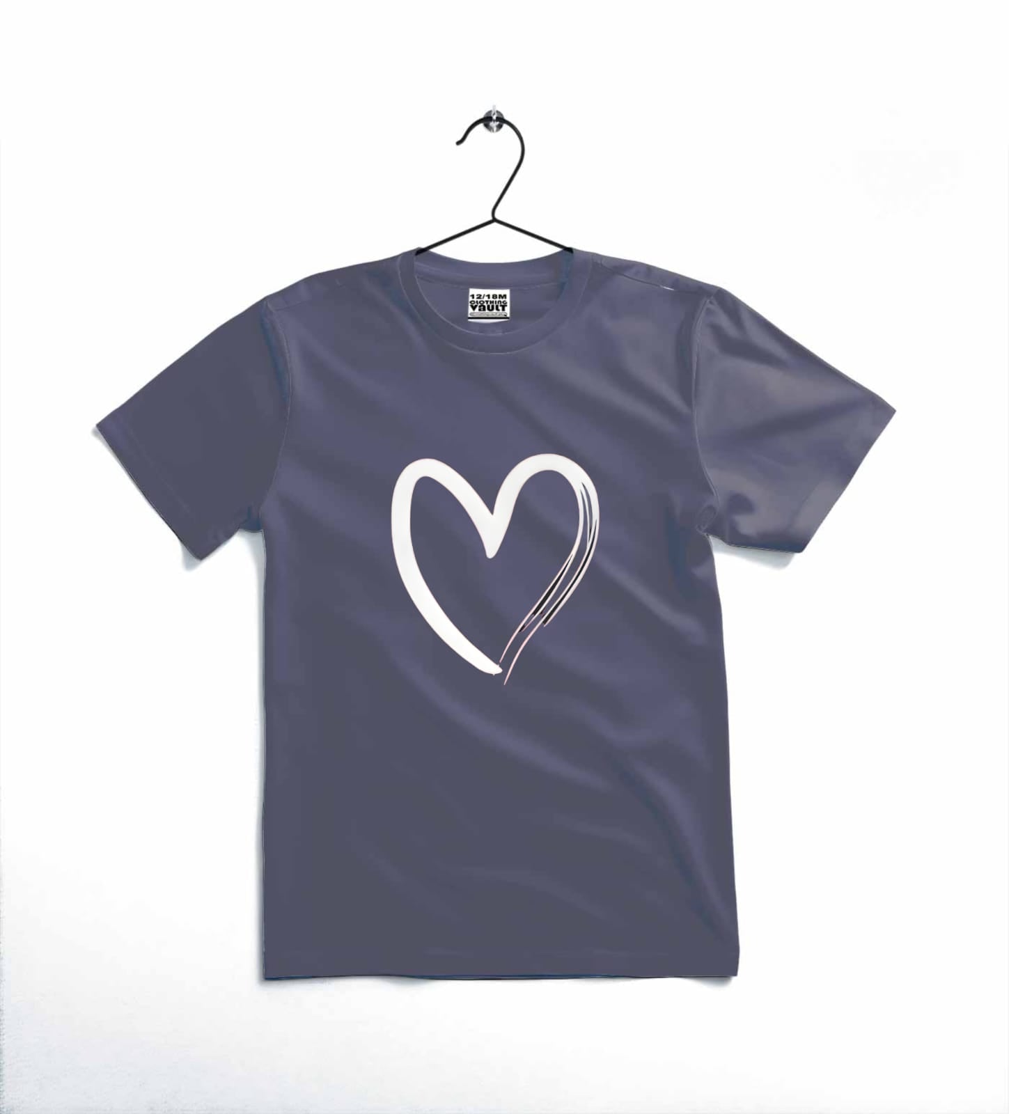 Heart Printed Kids T-Shirt – Soft Cotton Casual Tee for Toddlers & Kids
