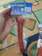 Heavy Duty PVC Coated Clothes Line – High-Strength Outdoor Laundry Hanging Rope with Tensioner Hooks – Random Vibrant Colors
