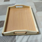 Wooden Serving Tray – Natural Wood Multipurpose Serving Tray – Premium Quality
