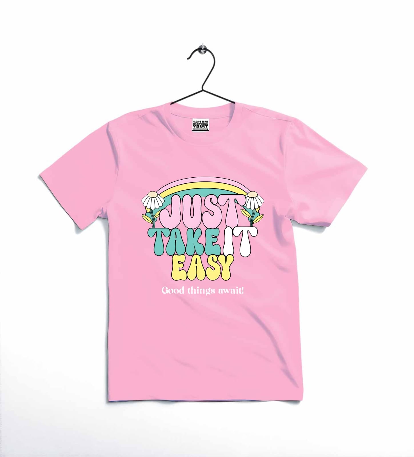 JUST TAKE IT EASY Printed T-Shirt | Cotton Jersey | Casual Wear | Comfortable & Stylish