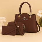 3 Pieces Ladies Handbag Elegant Design Premium Quality Smooth Finish Easy Carry