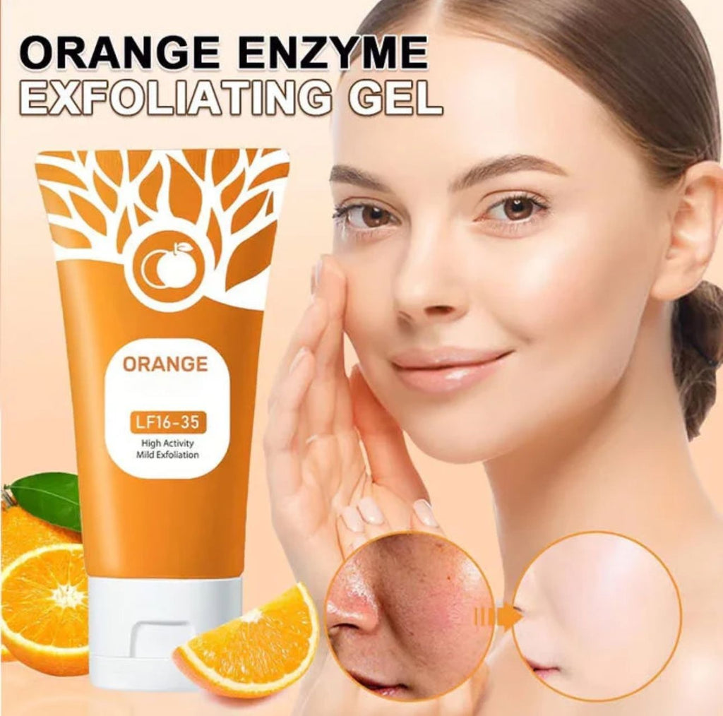 Orange Enzyme Exfoliating Gel | Brightening, Nourishing & Citrus Skincare For Radiant, Glowing, Healthy Skin | 60g