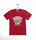 JUST TAKE IT EASY Printed T-Shirt | Cotton Jersey | Casual Wear | Comfortable & Stylish