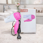 Nova NV-1290 1000W Portable Foldable Mini Hair Dryer – Compact Travel Styling Tool