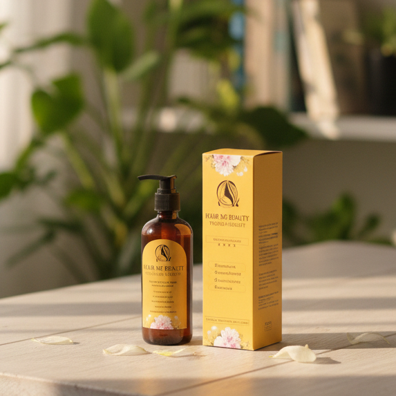 Floral Hair Dye Shampoo For Hair Coloring And Cleansing