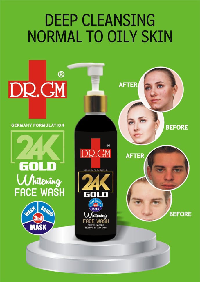DR.GM Face Wash 24K Gold For Brightening And Refreshing Skincare