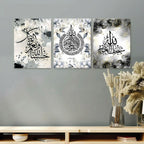 Set of 3 Premium Wall Art Photo Tiles – Modern Home Decor Sets
