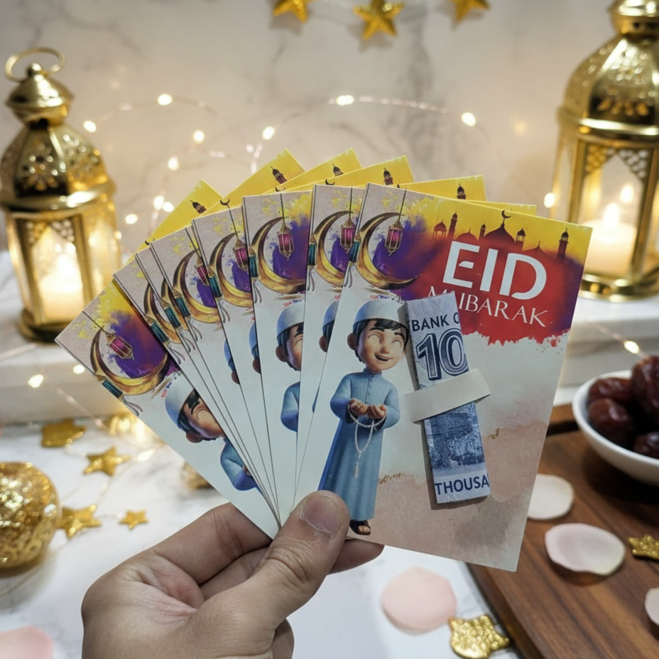 Eidi Cards – Pack of 10 (Random Designs)