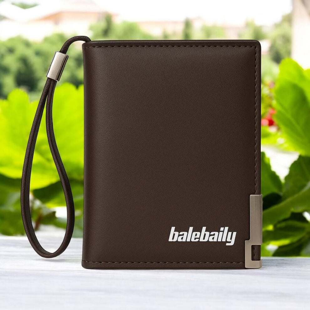 Balebaily Compact Short Wallet – Multi Card Holder with Money Clip & Coin Pocket for Men & Women