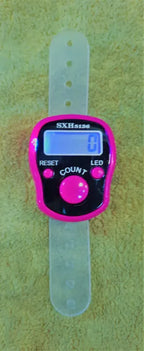 SXH Original Finger Counter with LED - Counts ( Tasbeeh / Digital Clicker ) (Random Color)