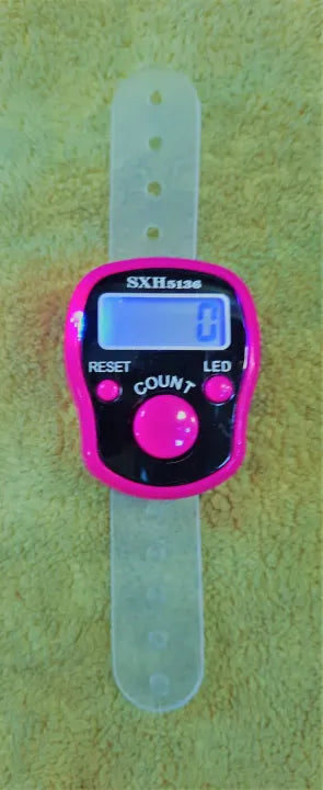 SXH Original Finger Counter with LED - Counts ( Tasbeeh / Digital Clicker ) (Random Color)