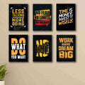 6 PC Wall Decor Cardboard Phototiles With Double Tape For Back Sticking Motivational No Fear Great Mind Set