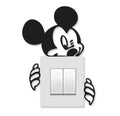 Miki Mouse Shape Wooden Wall Art – Cute Animal Design Decorative Wooden Piece For Home, Kids Room, Or Office Wall Decor (5 Inches)