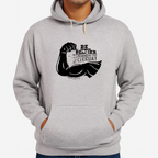 New Summer Collection Full Grey Hoodie GYM Printed For Men And Boys