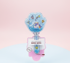 Magical Unicorn Paw-Shaped Glitter Hair Brush & Scalp Massager ( random colour)