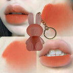 Cute Rabbit Keychain Lipgloss – Adorable, Portable & Hydrating Lip Care with Glossy Shine (Pack of 3)