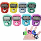Digital Tasbeeh Finger Counter with LED Indicator, Reset Button & Ring Strap – SXH5136 (Random Color)