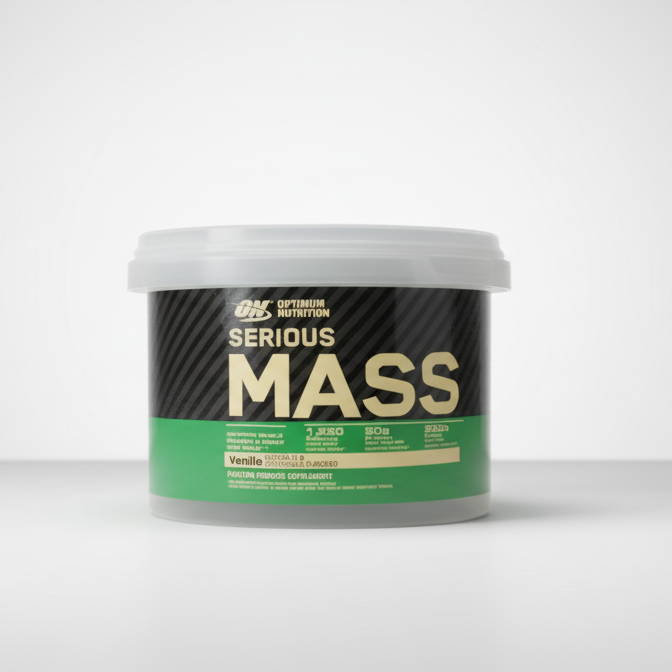 Optimum Nutrition Serious Mass Vanilla – High-Calorie Weight Gainer With 1250 Calories, 50g Protein, 252g Carbs & Added 3g Creatine for Muscle Growth (300g)