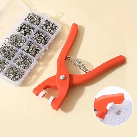 Heavy Duty Eyelet Punch Plier Tool | DIY Fabric, Leather & Craft Hole Punching Tool