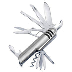 7 In 1 Multifunctional Metal Keychain Stainless Steel Travel Tool With Good Finishing