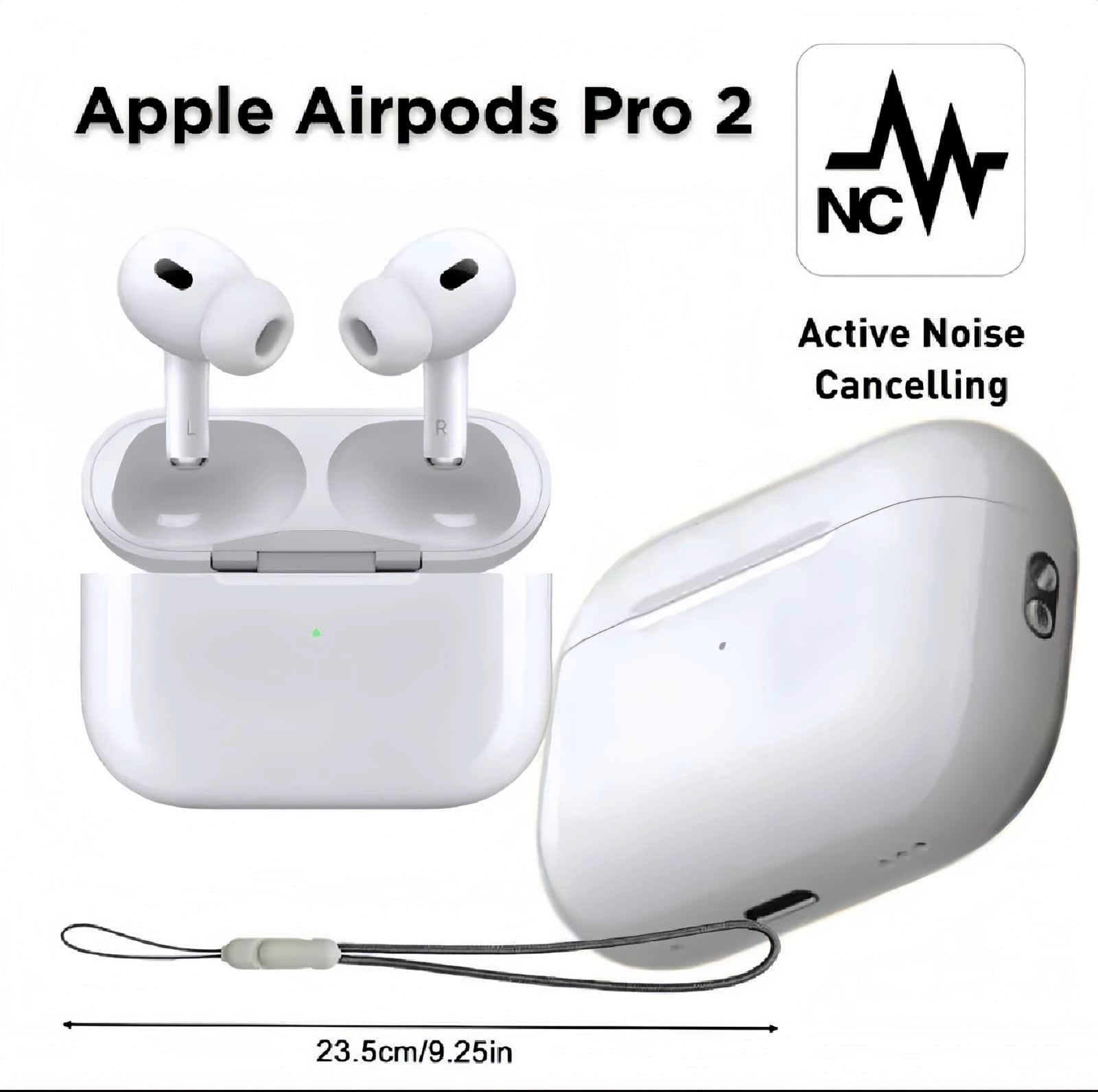 AirPods Pro 2nd Generation Replica Wireless Earbuds – Premium Bluetooth Earphones with Charging Case