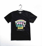 JUST TAKE IT EASY Printed T-Shirt | Cotton Jersey | Casual Wear | Comfortable & Stylish