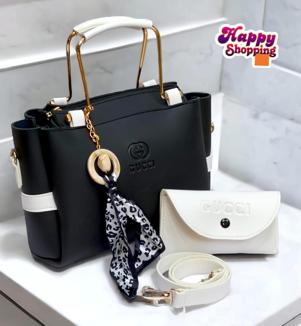 Ladies Handbag With Match Small Pouch Elegant Design Premium Quality